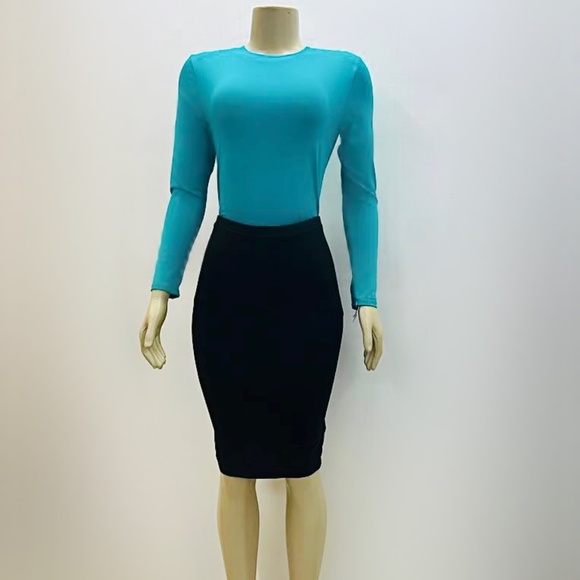 DEVORAH'S SECRET Modest Skirt Midi Basic Black 100% Cotton Regular and Plus Size - Picture 1 of 3